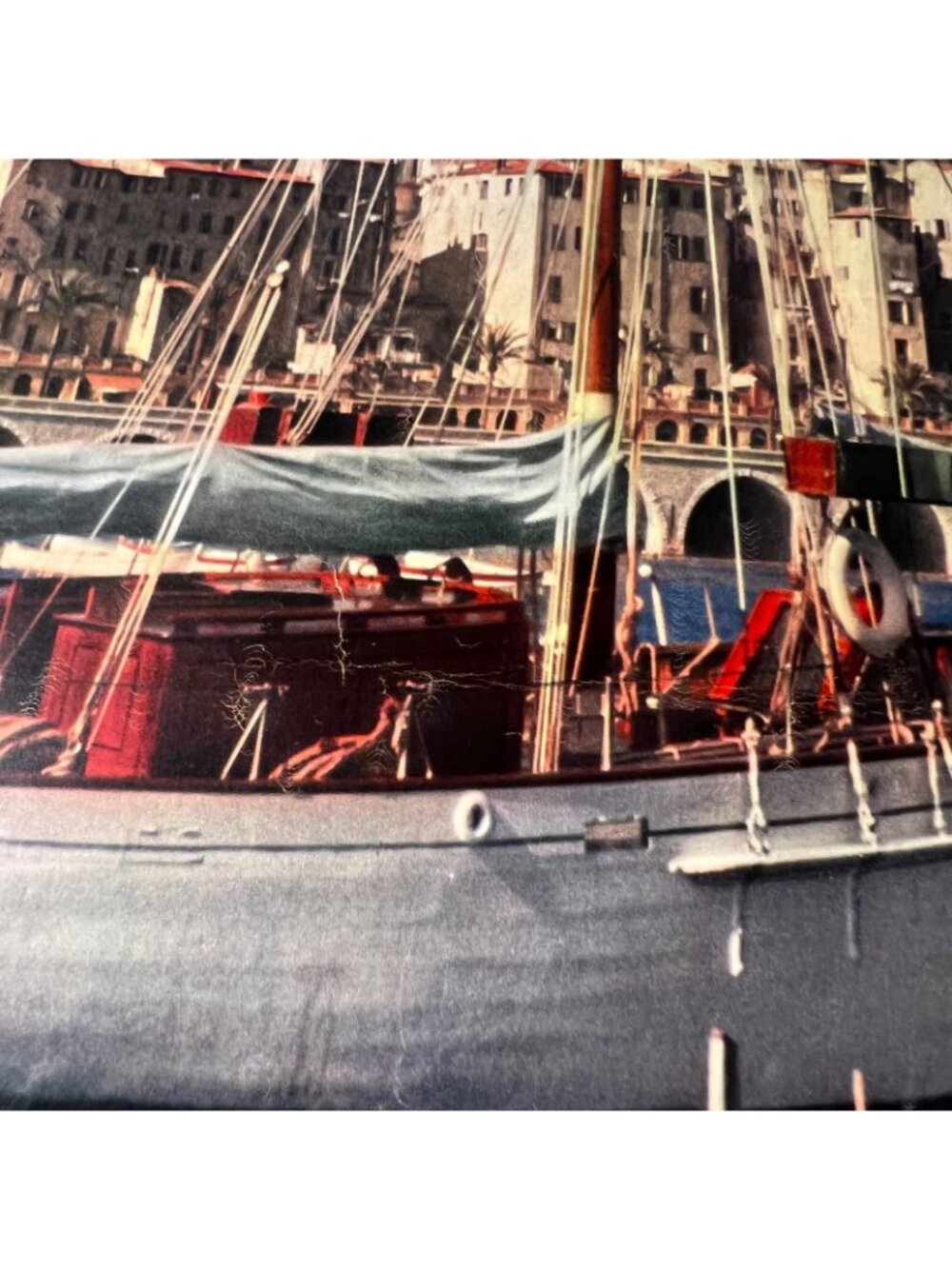 1950s ORIGINAL FRENCH TRAVEL POSTER, Ship, Riviera, Cote D'Azur - 24-1/2"x39" - Picture 13 of 16